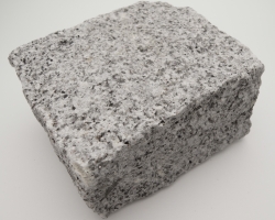 Small speckled grey granite cobble