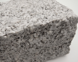 Small speckled grey granite cobble