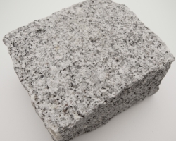 Small speckled grey granite cobble