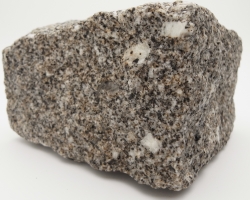 Wet brown granite block