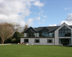 Granite window cills throughout house with wall coping to match