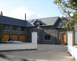 Granite window cills throughout house with wall coping to match