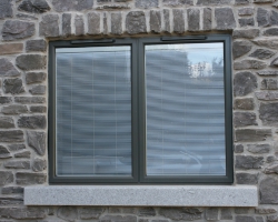 Granite window cills throughout house with wall coping to match