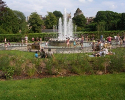 A commemorative water feature in Windsor