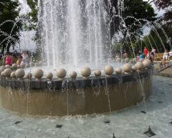 A commemorative water feature in Windsor