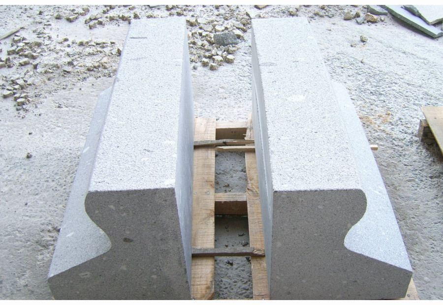 Granite kerbing for a public highway