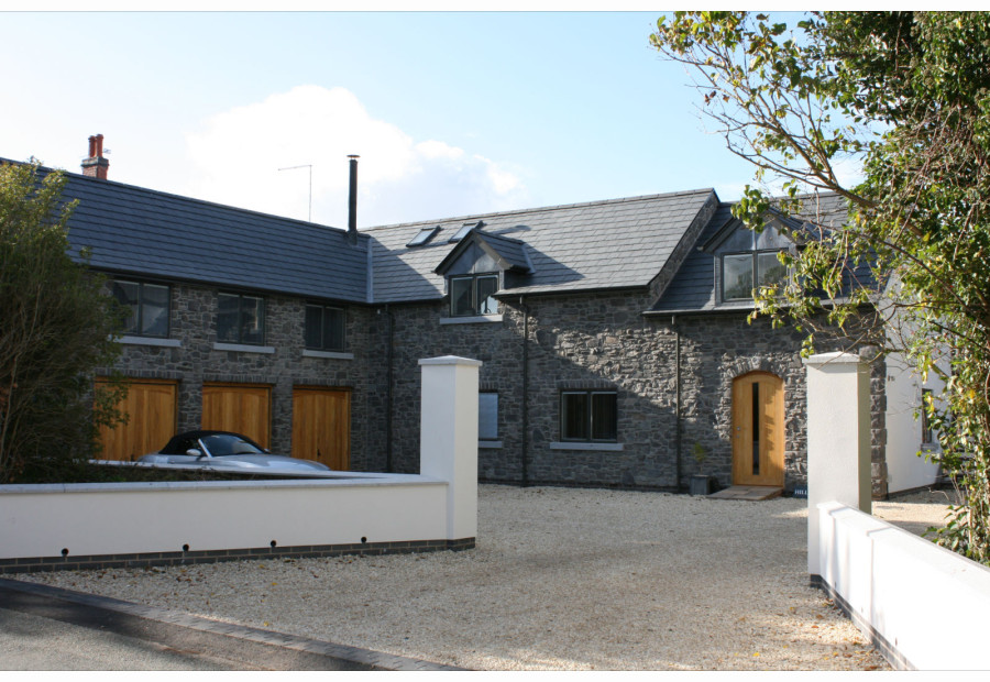 Granite window cills throughout house with wall coping to match