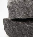 Wet and dry dark grey granite
