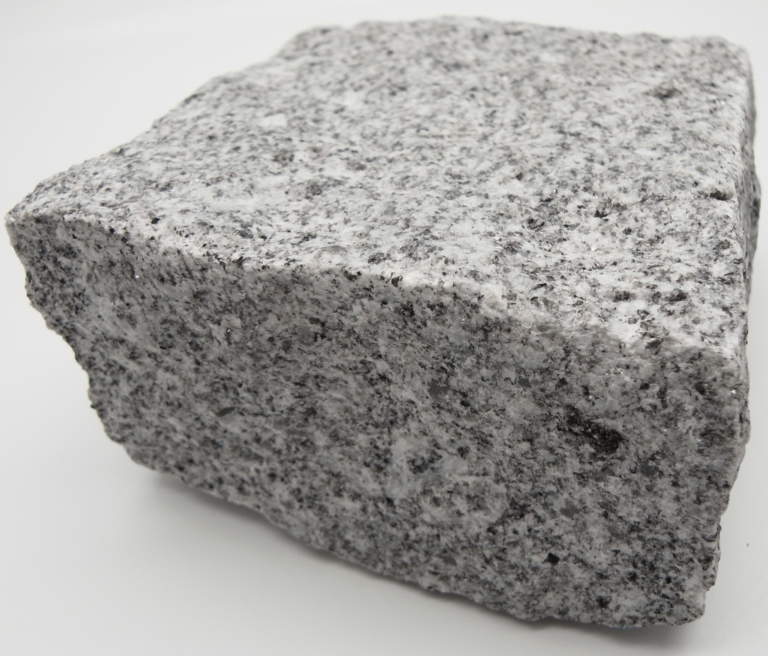 Fine grey granite  setts in natural cropped finish per  m2  