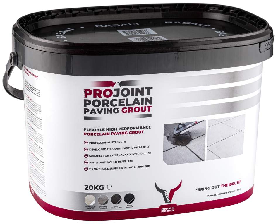 NEXUS ProJoint Porcelain grout jointing compounds ideal for paths and