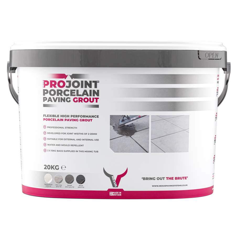 NEXUS ProJoint Porcelain grout jointing compounds ideal for paths and