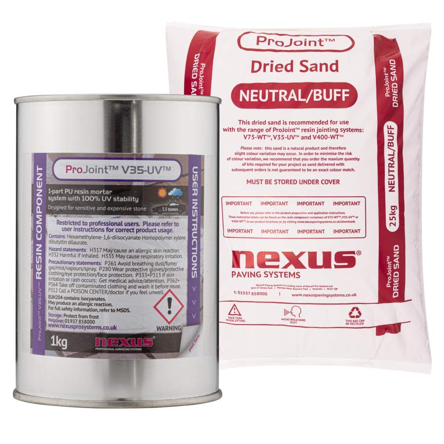 NEXUS ProJoint V35UV jointing compounds for 3.5t driveways and